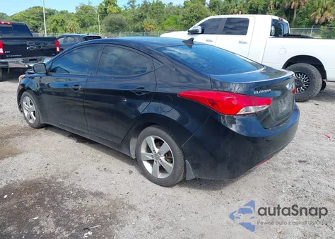 2013 Hyundai Elantra Gls from USA, damaged, VIN 5NPDH4AE4DH416637